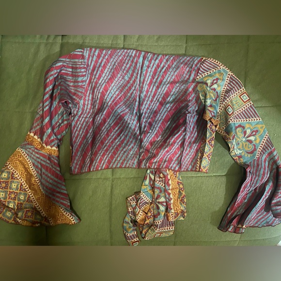 Silk patchwork top - Picture 2 of 2